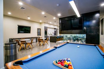 The arbory apartments resident clubhouse and pool table